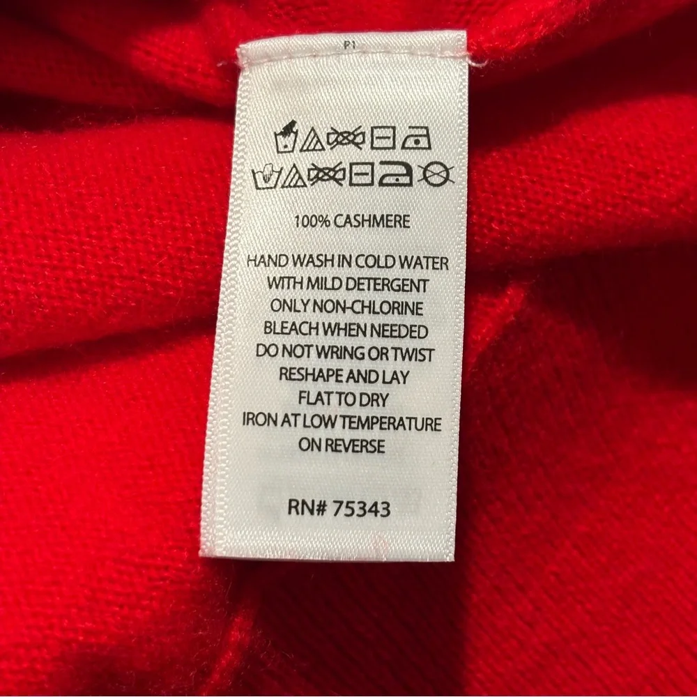 Red Cashmere Tahari Sweater Size Small.  New With Tags - Picture 7 of 12
